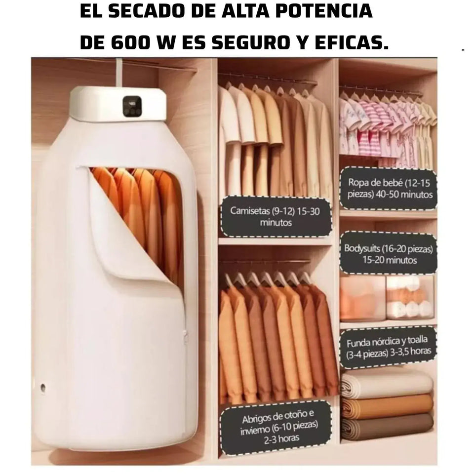 SECADOR DE ROPA PORTÁTIL INTELIGENTE